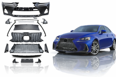 2017–2020 lexus is200t / is250 / is300 / is350 f sport style front bumper assembly without park assist sensor holes without headlamp washer holes lx1000368