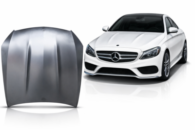 2015–2020 mercedes benz c class (w205) c63 style aluminum hood