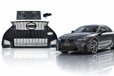 2021–2025 lexus is300 / is350 f sport front grille gloss black without camera with park assist sensor holes lx1200244