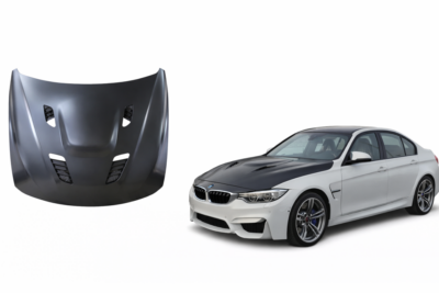 2012–2018 bmw 3 series / 4 series gt style hood with vent covers lh & rh (4 pcs)
