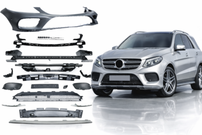2016–2019 mercedes benz gle class (w166) suv amg style front bumper assembly with park assist sensor holes