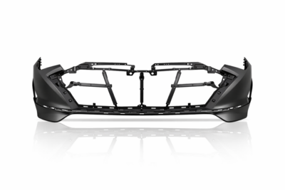 2020–2023 hyundai sonata front bumper cover – primed w/o park assist sensor holes (capa) hy1000241c