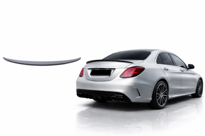 2015–2021 mercedes benz c class (w205) trunk spoiler amg style primed