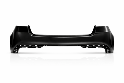 2016–2018 kia optima rear bumper cover – primed w/o park assist sensor holes (capa) ki1100204c
