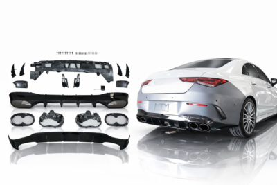 2020–2023 mercedes benz cla class (c118) coupe rear diffuser assembly cla45 amg style