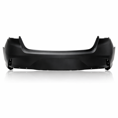 2018–2019 hyundai sonata rear bumper cover – primed w/o park assist sensor holes (capa) hy1100218c