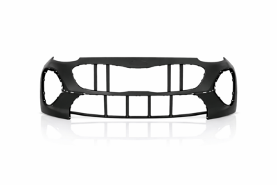 2020–2022 kia sportage front bumper cover – primed w/o park assist sensor holes (capa) ki1000206c
