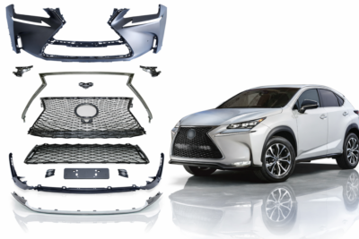 2015–2018 lexus nx200t / nx300 f sport style front bumper assembly with park assist sensor holes without headlamp washer holes lx1000301