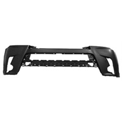 2017–2019 toyota highlander front bumper cover – primed w/o sensor holes (capa) to1000427c