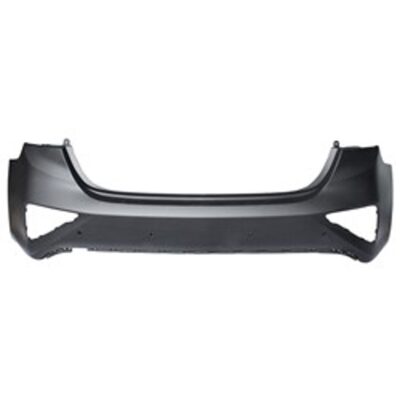 2019–2021 kia forte rear bumper cover – primed w/ park assist sensor holes (capa) ki1100225c