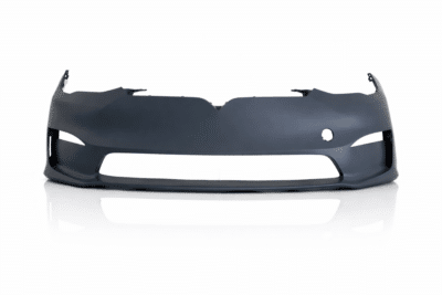 2022–2025 tesla model s front bumper cover primed without park assist sensor holes