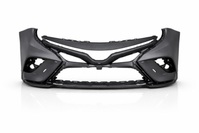2021–2024 toyota camry front bumper cover – primed w/o trd pkg w/o camera w/o sensor holes (capa) to1000471c