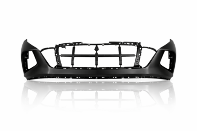 2022–2024 hyundai tucson front upper bumper cover – primed w/o park assist sensor holes (usa built) (capa) hy1014106c