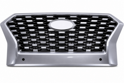 2020-2022 HYUNDAI PALISADE FRONT GRILLE SATIN CHROME FRAME/ HONEYCOMB WITH SENSOR HOLES AND CAMERA HOLD-HY120024S