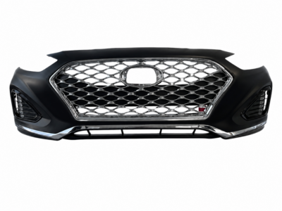 2018-2019 HYUNDAI SONATA FRONT BUMPER ASSEMBLY SPORT COMPLETE WITH CHROME GRILLE-HY1000220S