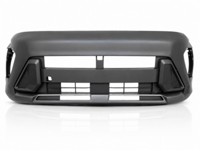2024-2026 HYUNDAI KONA FRONT BUMPER ASSEMBLY COMPLETE OEM STYLE WITH LOWER GRILLE, SKID PLATET AND SIDE TRIMS-HY1015137S