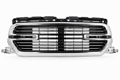 2019-2024 RAM 1500 PICKUP FRONT GRILLE CHROME FRAME WITH CHROME BARS-CH1200426S
