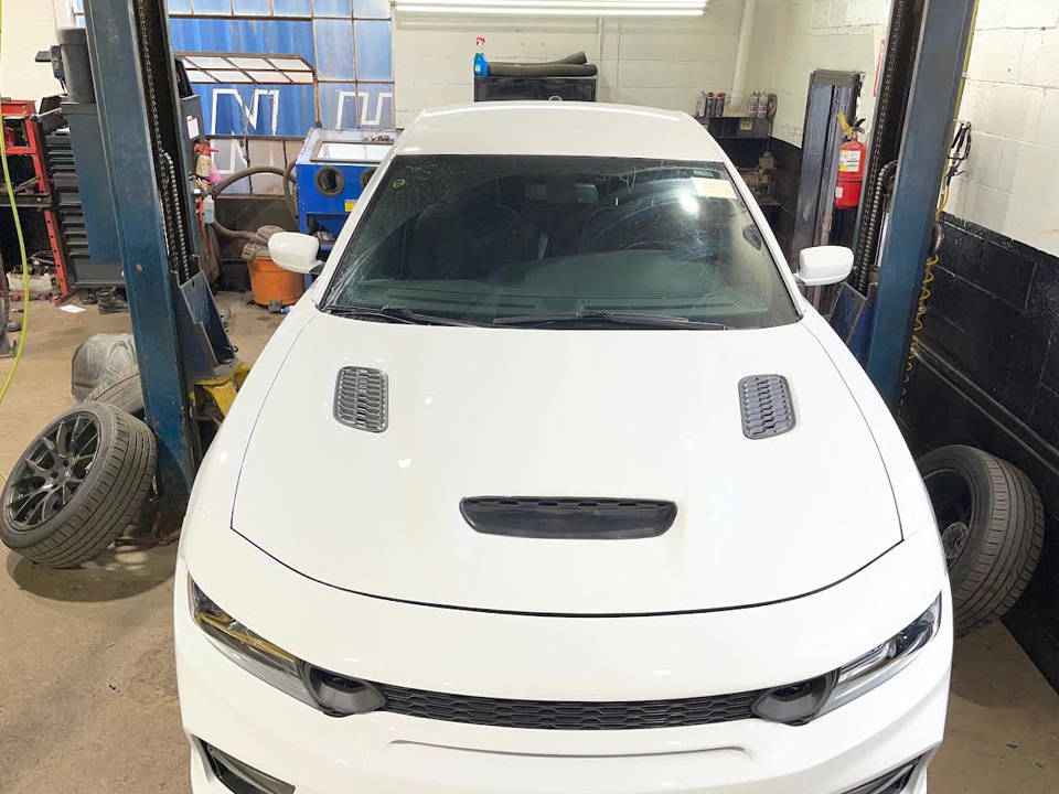 2015-2023 DODGE CHARGER HOOD ALUMINUM WITH 3 SCOOPS SRT HELLCAT REDEYE STYLE-CH1230336SS - Image 9