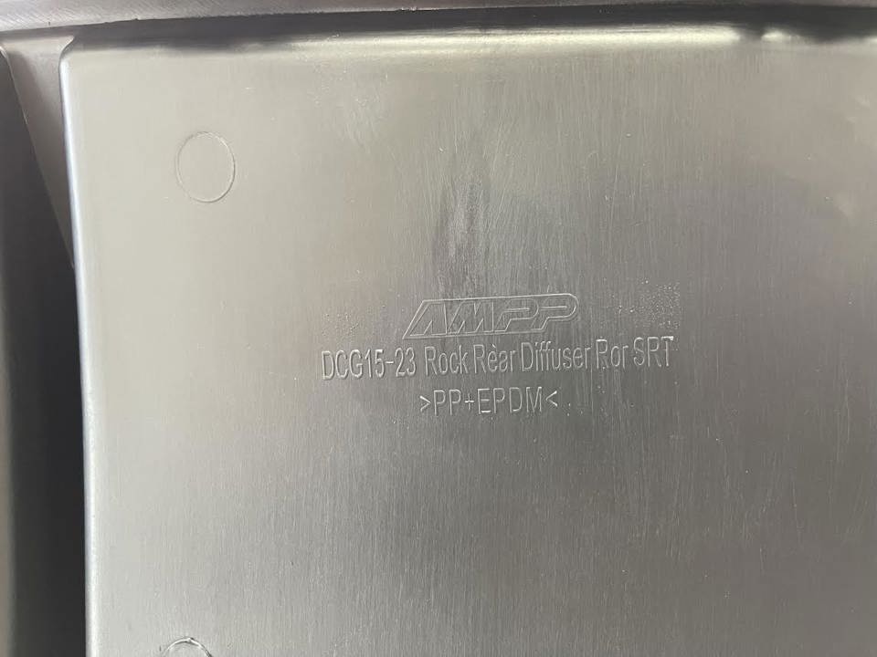 2015-2023 DODGE CHARGER REAR BUMPER SKID PLATE SRT STYLE - Image 3