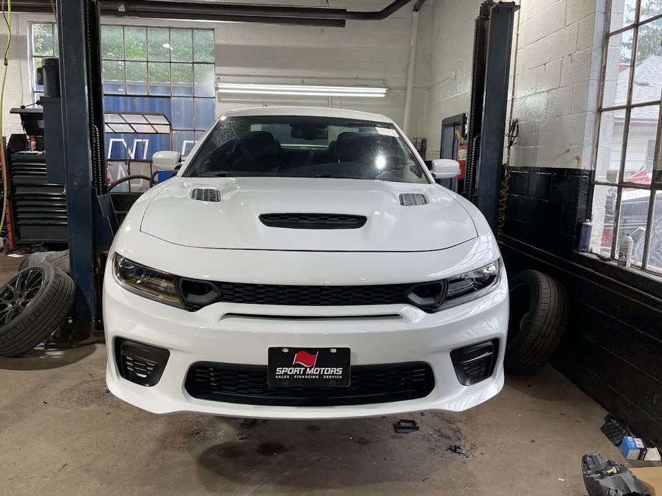 2015-2023 DODGE CHARGER HOOD ALUMINUM WITH 3 SCOOPS SRT HELLCAT REDEYE STYLE-CH1230336SS - Image 8