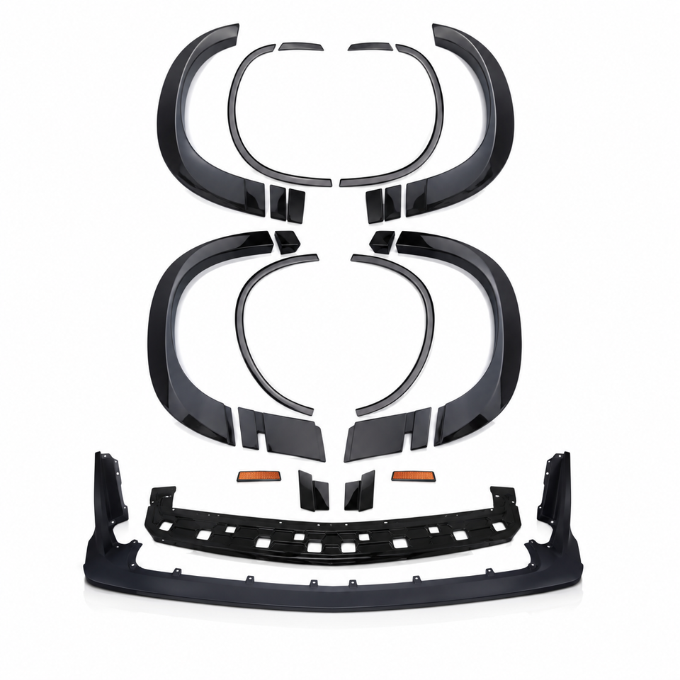 2015-2023 DODGE CHALLENGER WIDE BODY KIT FRONT LIP AND FENDER FLARS COMPLET SET