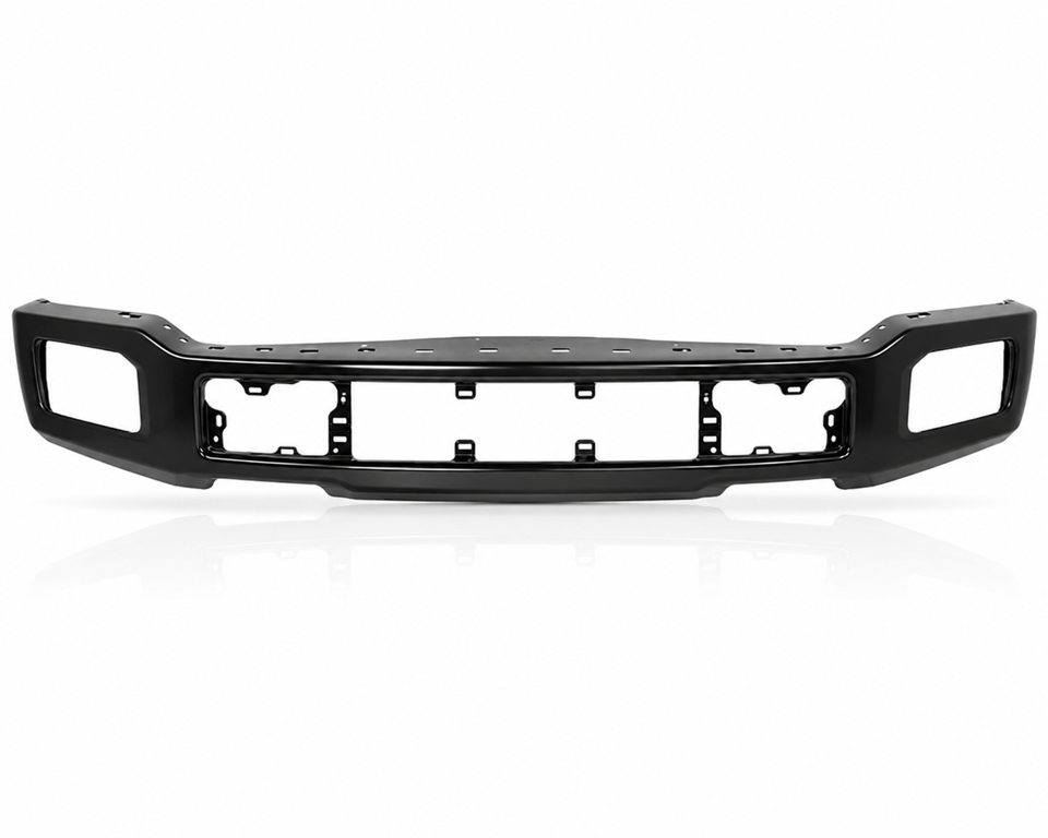 2018-2020 FORD F150 PICKUP FRONT BUMPER STEEL BLACK-FO1002429S