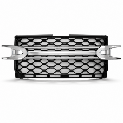 2019-2022 CHEVROLET SILVERADO 1500 FRONT GRILLE CHROME / GLOSS BLACK