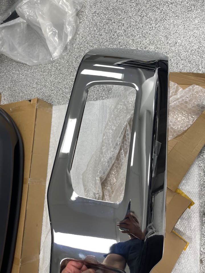 2018-2020 FORD F150 PICKUP FRONT BUMPER STEEL CHROME-FO1002430S - Image 4