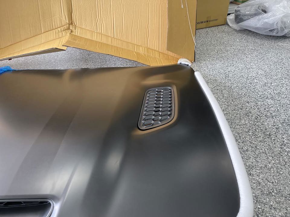 2015-2023 DODGE CHARGER HOOD ALUMINUM WITH 3 SCOOPS SRT HELLCAT REDEYE STYLE-CH1230336SS - Image 4