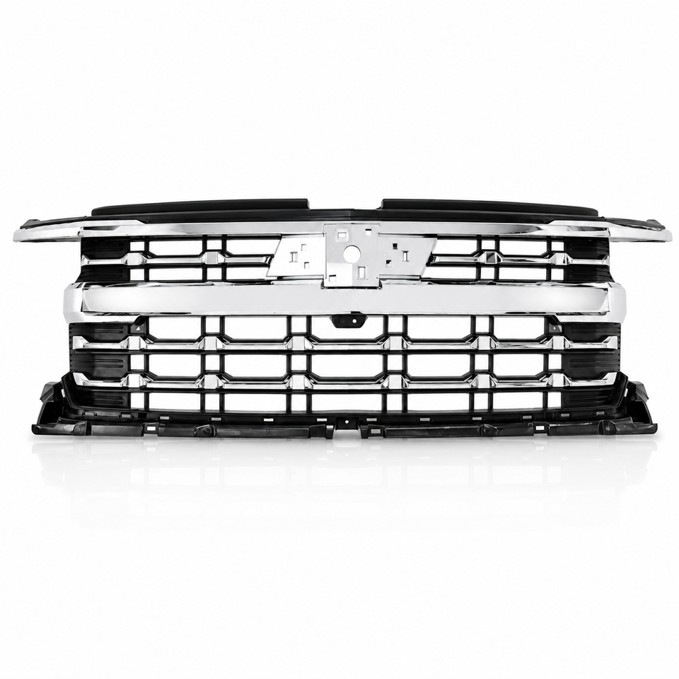 2022-2026 CHEVROLET SILVERADO 1500 PICKUP FRONT GRILLE LTZ STYLE WITH CAMERA-LTZ