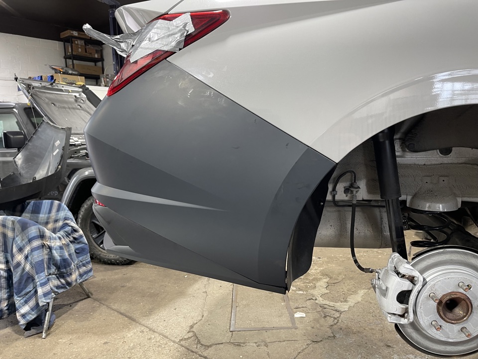2021-2023 HYUNDAI ELANTRA SEDAN KOREA-BUILT COMPLETE REAR BUMPER-HY1100261C - Image 4