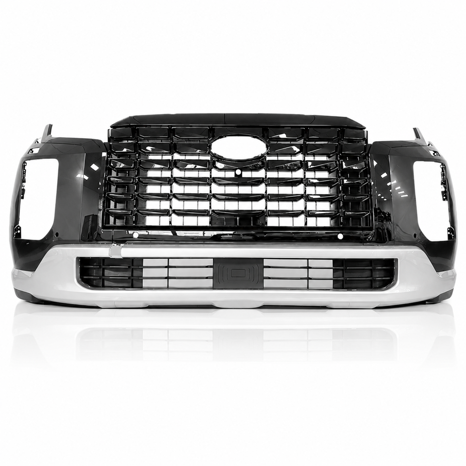 2023–2025 HYUNDAI PALISADE FRONT FRONT BUMPER ASSEMBLY COMPLETE BLACK TYPE -HY1200291SS